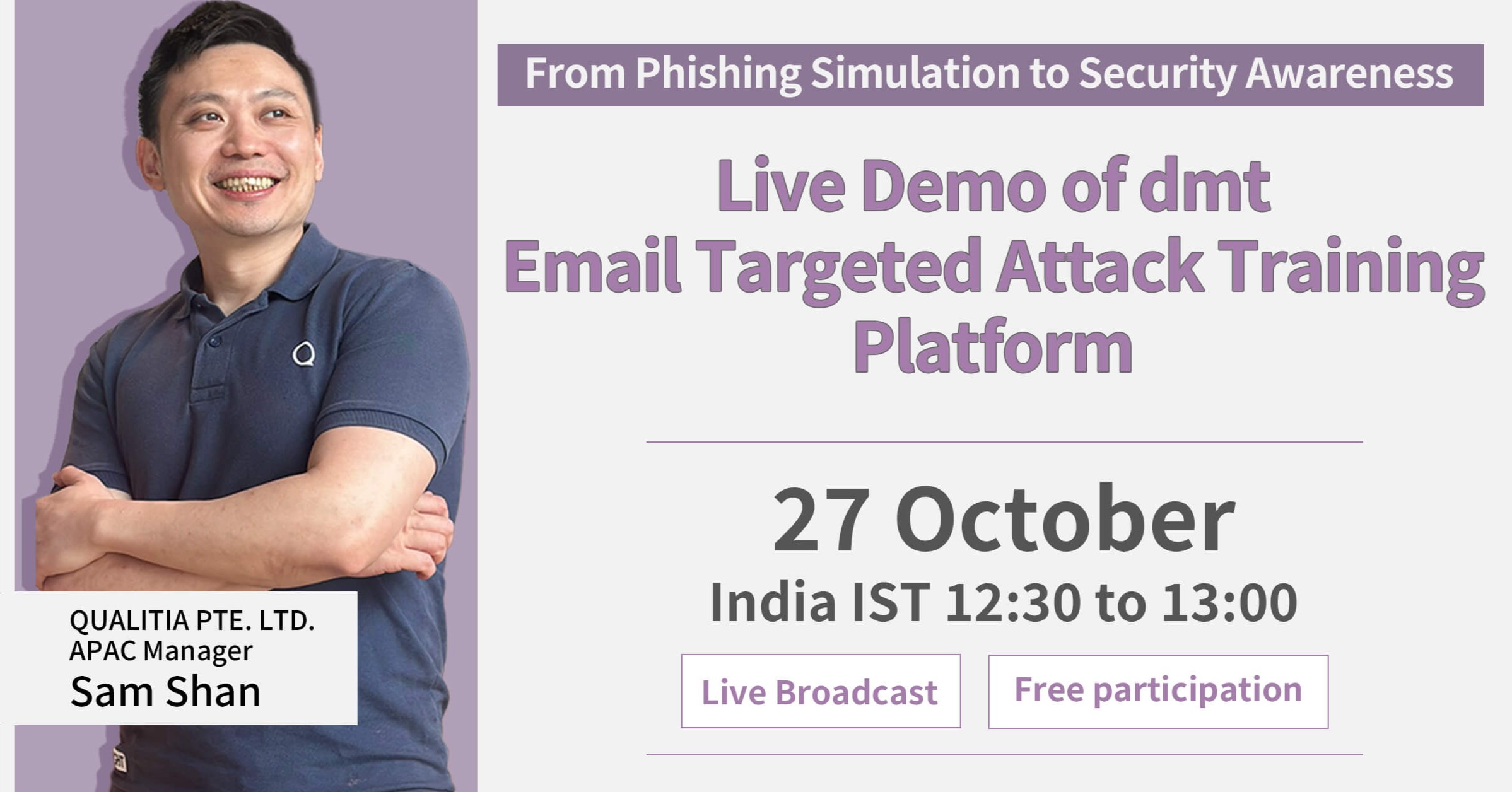 From Phishing Simulation to Security Awareness: Live Demo of dmt Email Targeted Attack Training Platform